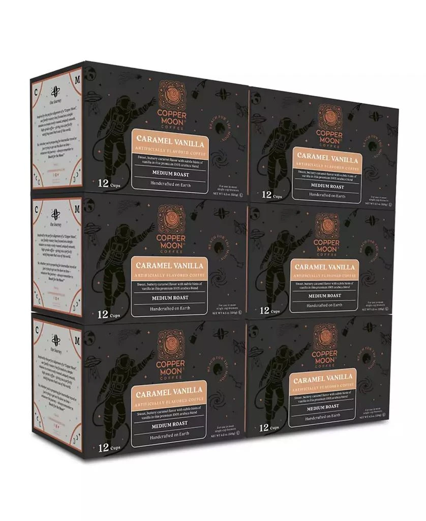 商品Copper Moon Coffee|Caramel Vanilla Single Serve Coffee Pods, 72 Count,价格¥255,第1张图片