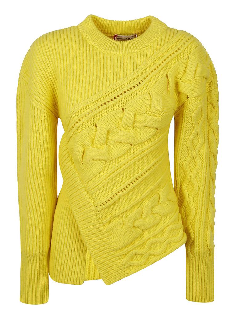 Alexander Mcqueen Women's  Orange Other Materials Jumper商品第1张图片规格展示