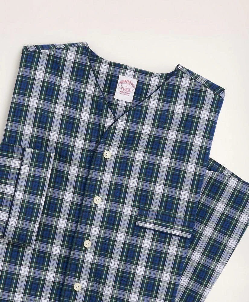 商品Brooks Brothers|Cotton Broadcloth Tartan Nightshirt,价格¥412,第2张图片详细描述