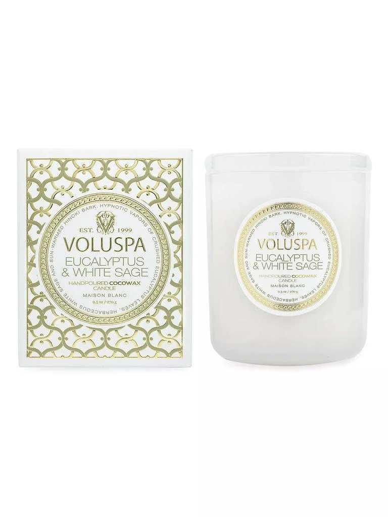 商品Voluspa|Eucalyptus & White Sage Boxed Classic Candle,价格¥264,第3张图片详细描述