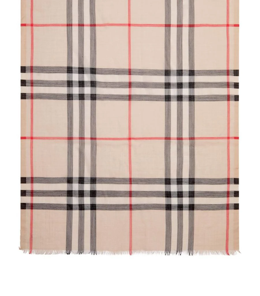 商品Burberry|Wool-Silk Vintage Check Scarf,价格¥3295,第4张图片详细描述