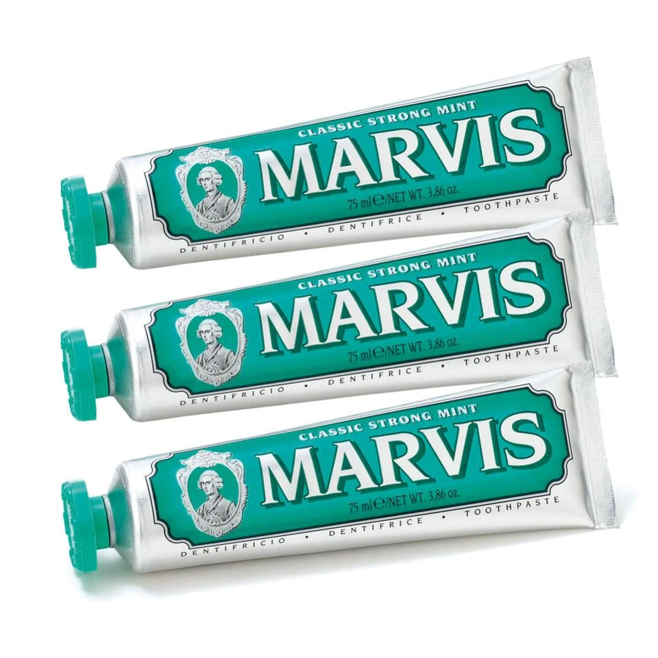 商品Marvis|Marvis玛尔斯 绿色强效薄荷味牙膏 - 3*85ml,价格¥239,第1张图片