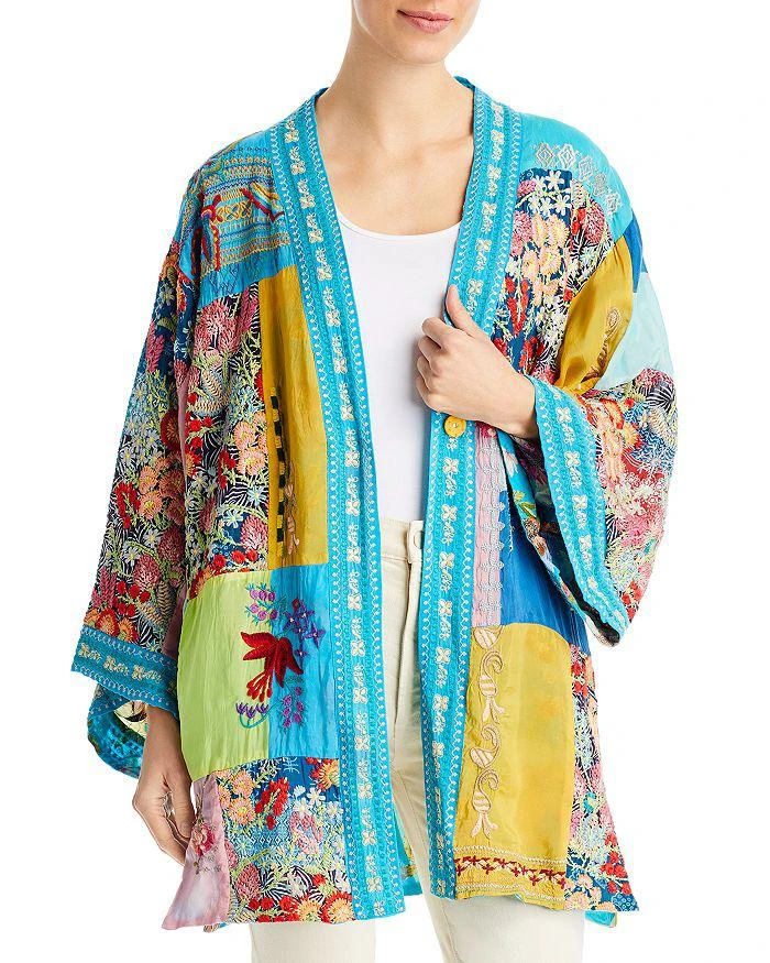 商品Johnny Was|Samba Patchwork Kimono,价格¥1526,第1张图片
