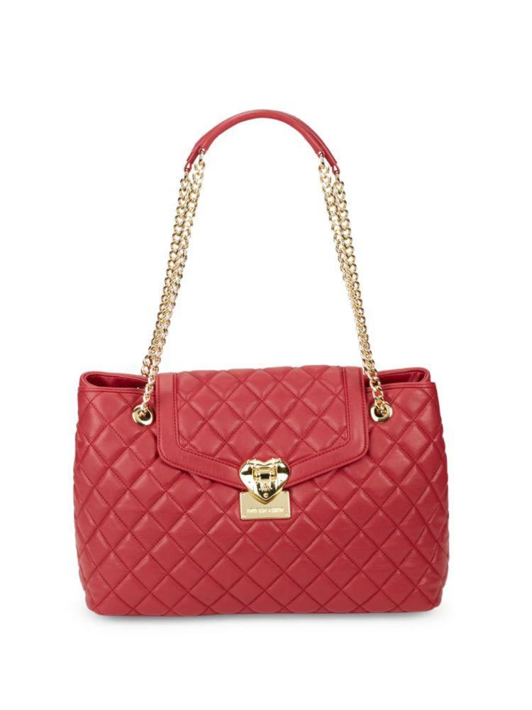 商品Moschino|Quilted Leather Shoulder Bag,价格¥1573,第1张图片