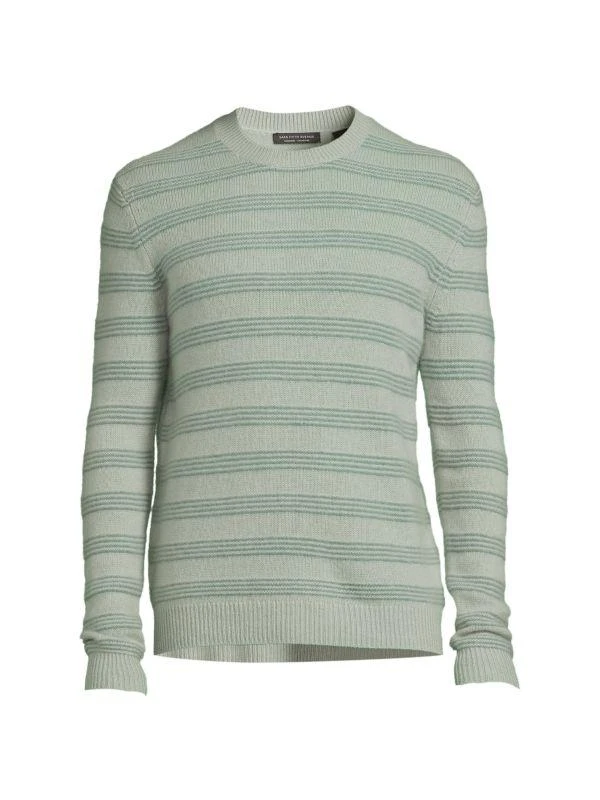 商品Saks Fifth Avenue|Striped 100% Cashmere Crewneck Sweater,价格¥169,第3张图片详细描述