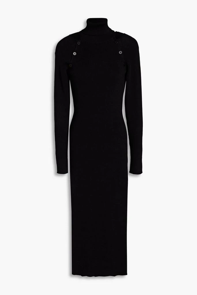 商品Envelope1976|Berg cutout ribbed cashmere and wool-blend midi dress,价格¥763,第1张图片