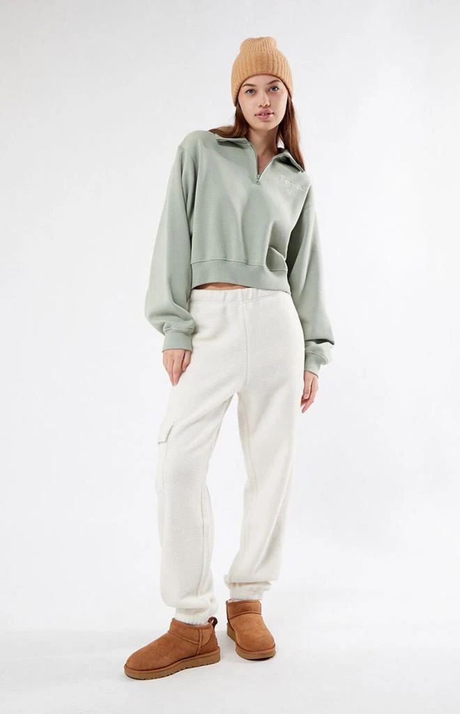 商品PacSun|Switzerland Half Zip Cropped Sweatshirt,价格¥157,第4张图片详细描述