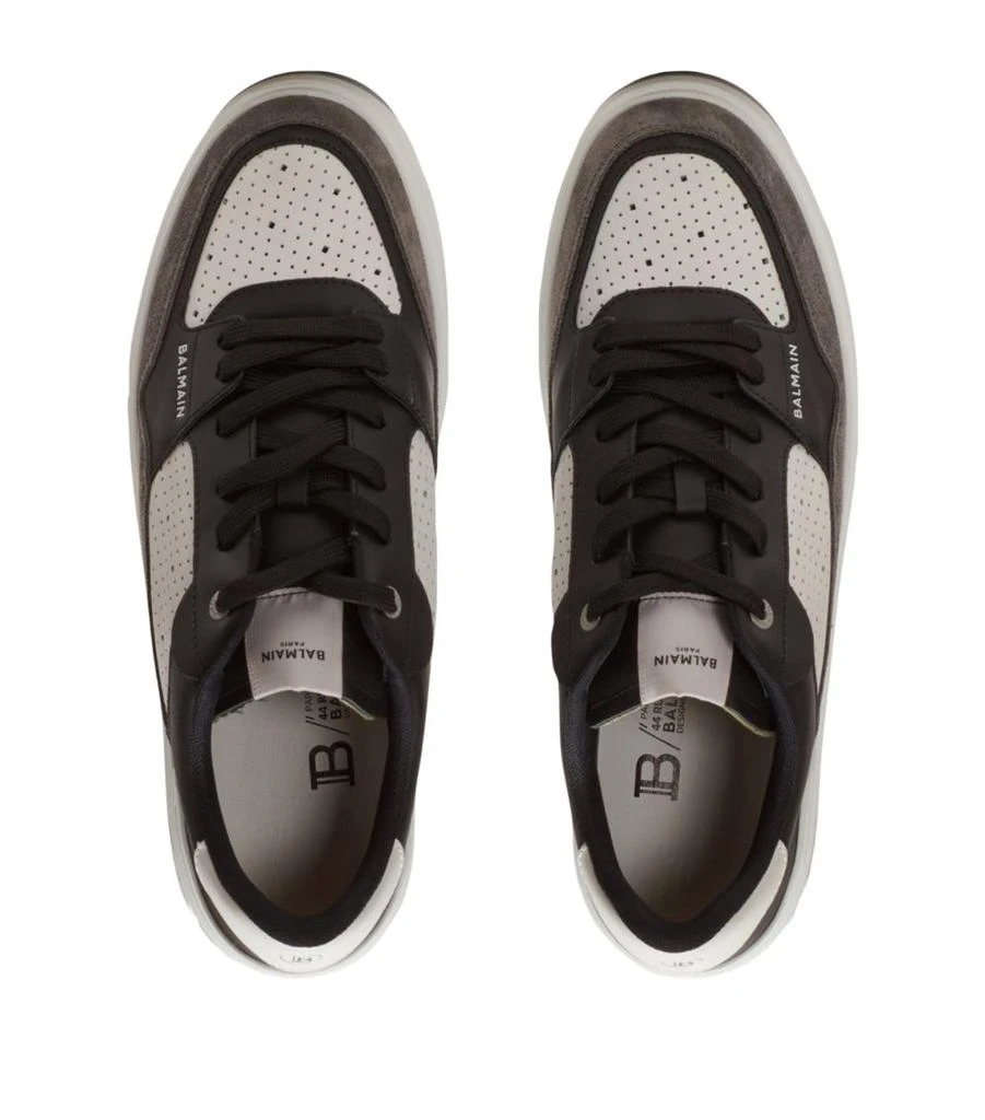 商品Balmain|Leather B-Court Flip Sneakers,价格¥5504,第2张图片详细描述