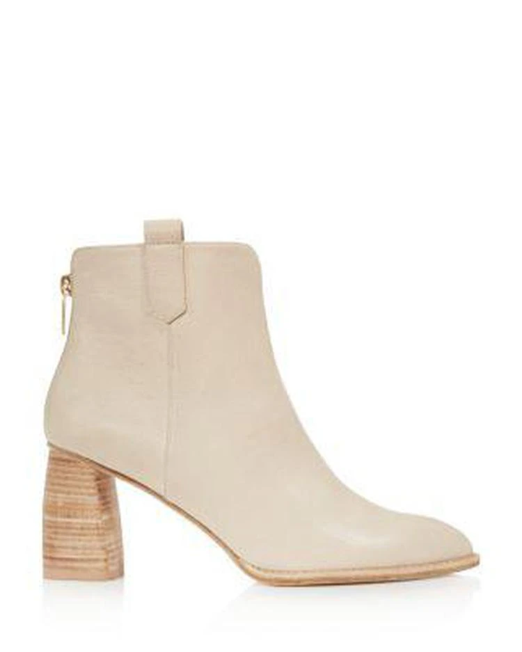 商品Stuart Weitzman|Women's Novako Leather Block Heel Booties ,价格¥2403,第2张图片详细描述