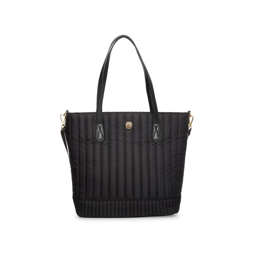 Women's Quilted Medium Nylon Tote with Pouch商品第2张图片规格展示