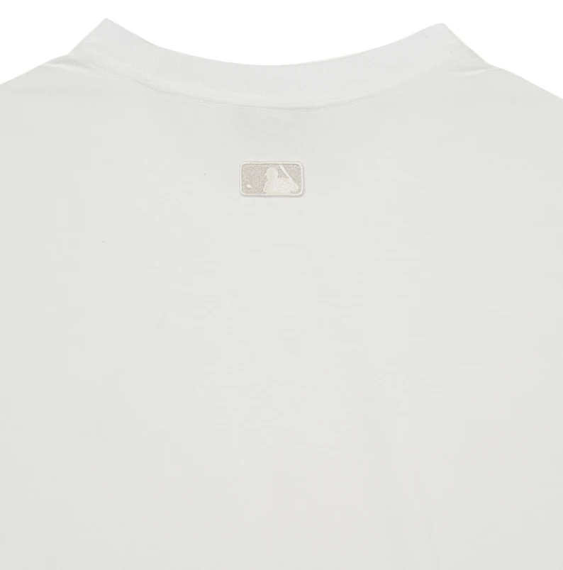 【享贝家】（国内现货-LY） MLB 男女情侣运动T恤刺绣logo纯色休闲短袖 23夏季新款 米白色 3ATSB0233-07WHS 商品