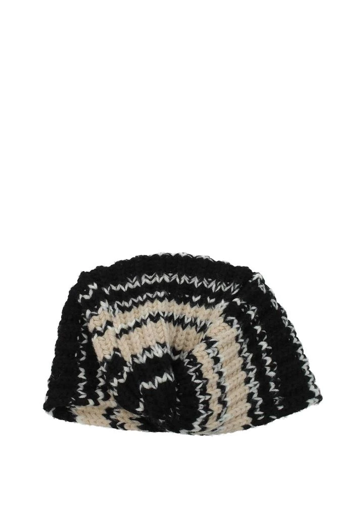 商品Missoni|Hats Virgin Wool Black Beige,价格¥870,第1张图片