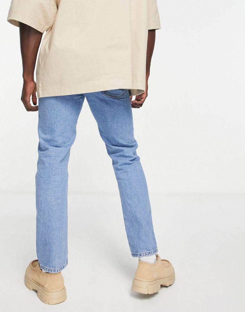 Topman straight jeans in mid wash商品第2张图片规格展示