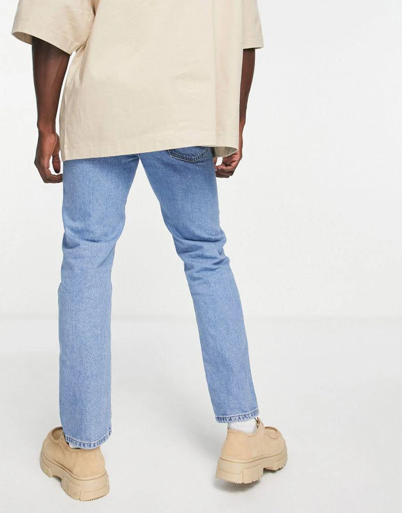 商品Topman|Topman straight jeans in mid wash,价格¥221,第2张图片详细描述