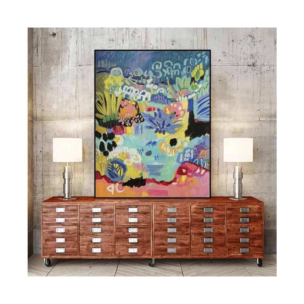 商品Giant Art|20" x 16" Whimsical Pond III Art Block Framed Canvas,价格¥1258,第3张图片详细描述