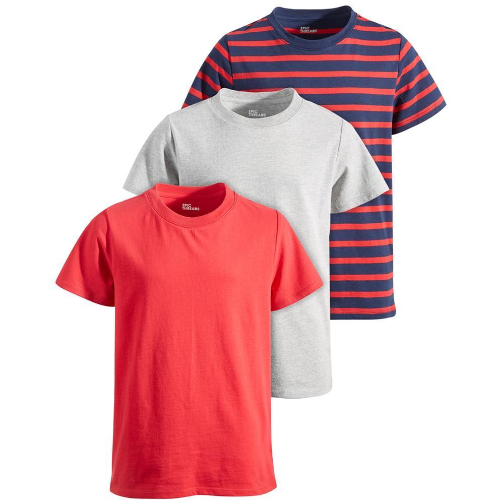 商品Epic Threads|Big Boys 3-Pack T-Shirts, Created for Macy's,价格¥103,第1张图片