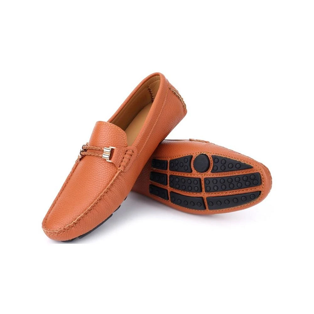 商品Mio Marino|Men's Speckled Leather Casual Loafers,价格¥358,第1张图片