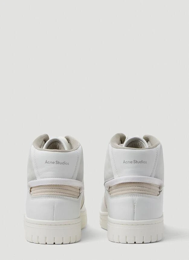 商品Acne Studios|08STHLM High Top Sneakers in White,价格¥1726,第4张图片详细描述