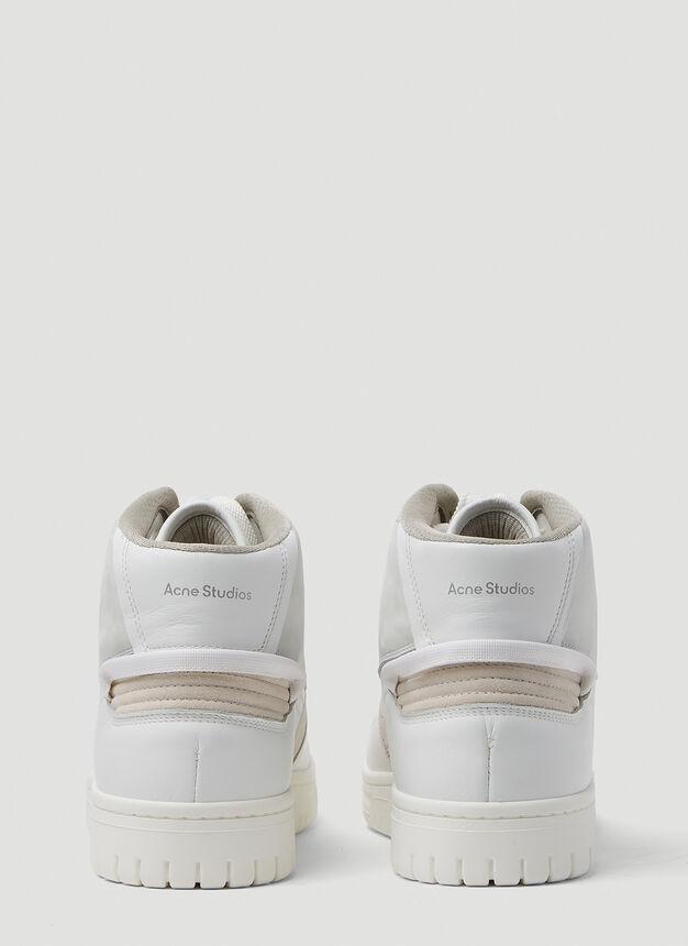 商品Acne Studios|08STHLM High Top Sneakers in White,价格¥1425,第6张图片详细描述