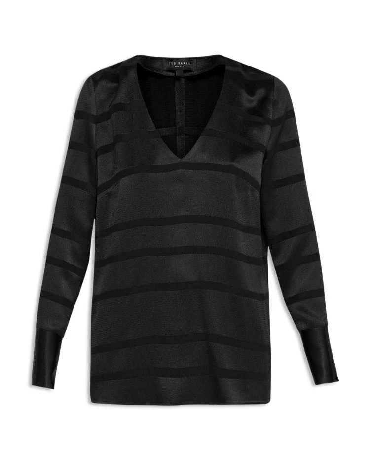 商品Ted Baker London|Ted Says Relax Genina Stripe V-Neck Top,价格¥1015,第4张图片详细描述
