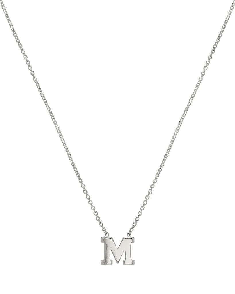 商品Zoe Lev|Regin Personalized Initial Pendant Necklace in 14K White Gold,价格¥2278,第1张图片