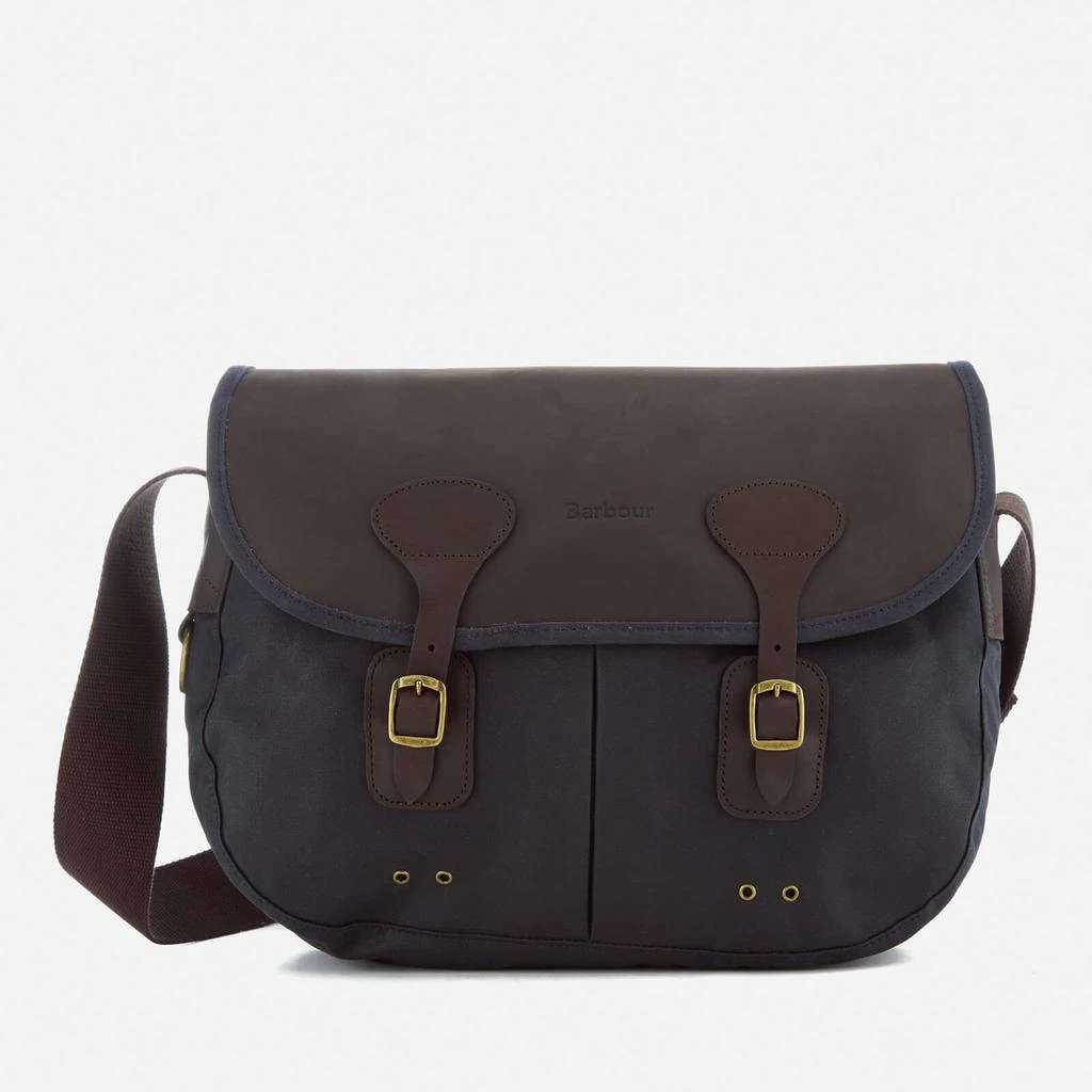商品Barbour|Barbour Heritage Men's Wax Leather Terras Bag - Navy,价格¥1275,第1张图片