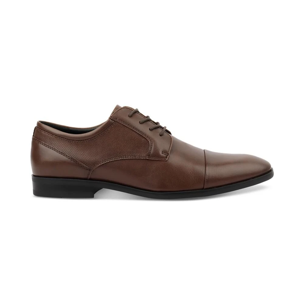 商品Alfani|Men's Faux-Leather Lace-Up Cap-Toe Dress Shoes, Created for Macy's,价格¥270,第2张图片详细描述