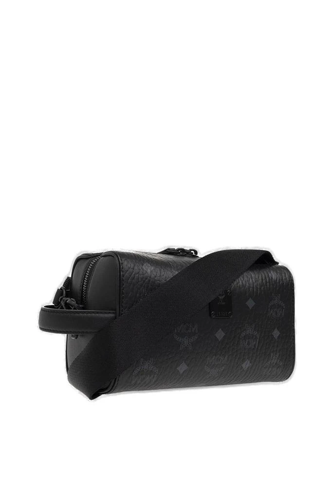 商品MCM|MCM Allover Logo Printed Zipped Shoulder Bag,价格¥4280,第3张图片详细描述