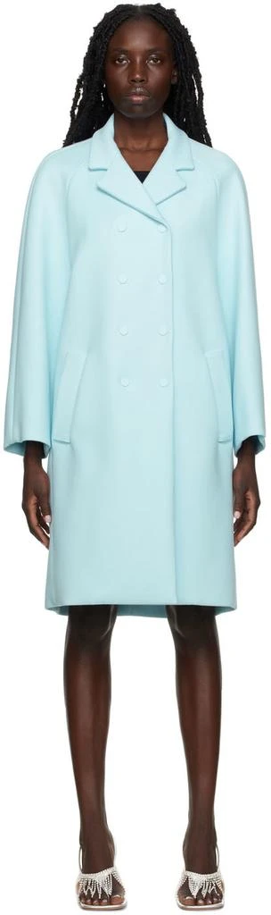 商品Max Mara|Blue Tiberio Coat,价格¥13786,第1张图片