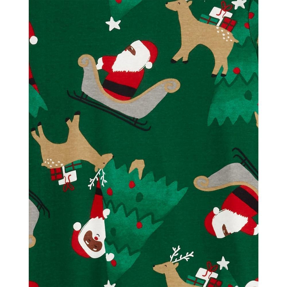 商品Carter's|Baby Boys Santa Snug Fit Pajama, 2 Piece Set,价格¥148,第5张图片详细描述