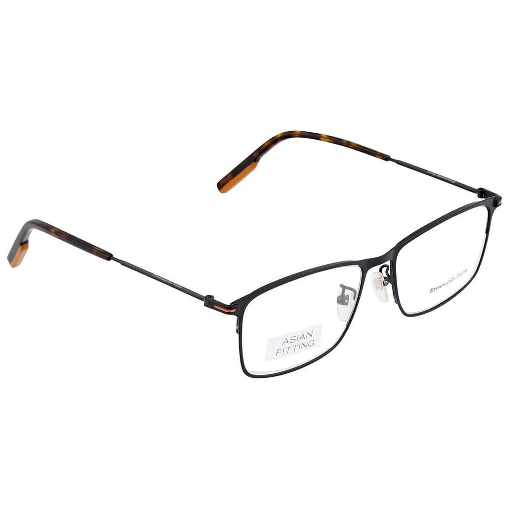 商品Zegna|Men's Black Square Eyeglass Frames EZ5154-D 002 55,价格¥450,第2张图片详细描述