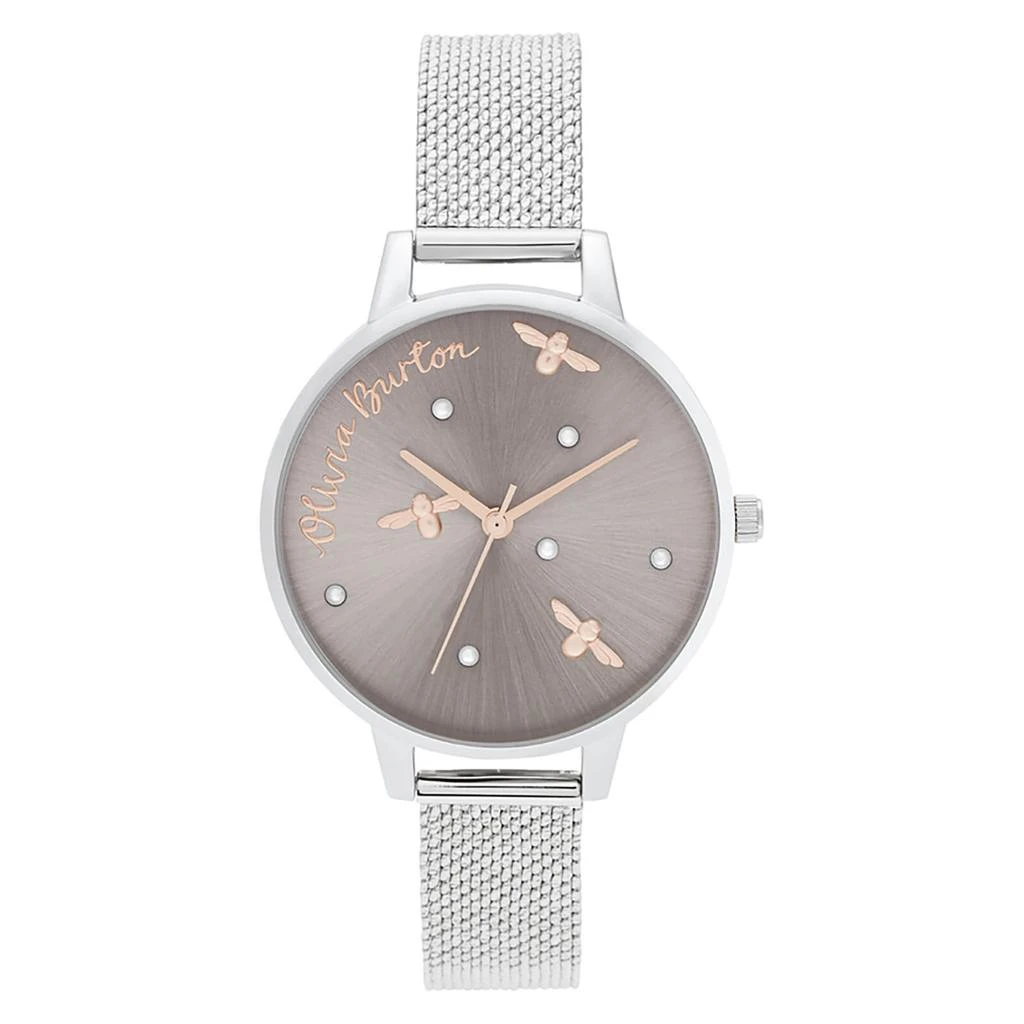 商品Olivia Burton|Olivia Burton Women's Pearly Queen Watch - Silver,价格¥728,第1张图片