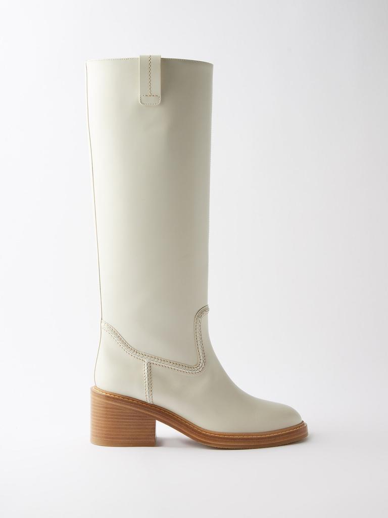 商品Chloé|Mallo knee-high leather boots,价格¥9508,第1张图片