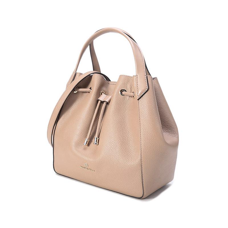 迈克·科尔斯 MICHAEL KORS MK女包 PHOEBE系列牛皮革大号手提单肩包托特包30H1L8PT3L CAMEL-驼色商品第3张图片规格展示