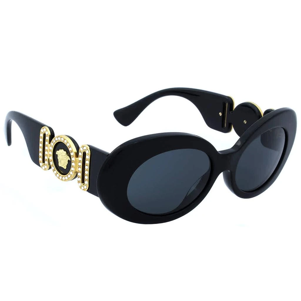商品Versace|Dark Gray Oval Ladies Sunglasses VE4426BU GB1/87 54,价格¥951,第3张图片详细描述