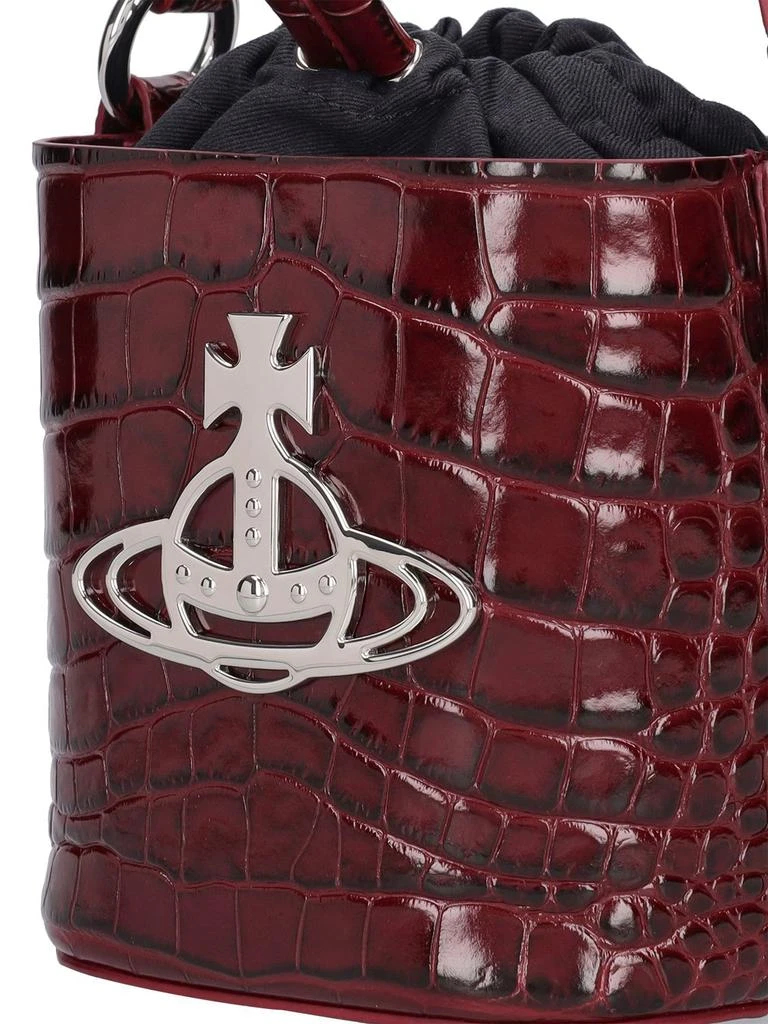 商品Vivienne Westwood|Daisy Croc Embossed Bucket Bag,价格¥4335,第4张图片详细描述