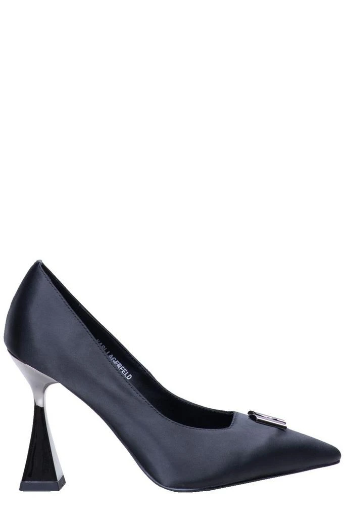 商品Karl Lagerfeld Paris|Karl Lagerfeld Debut Brooch Court Pointed-Toe Pumps,价格¥1004,第1张图片