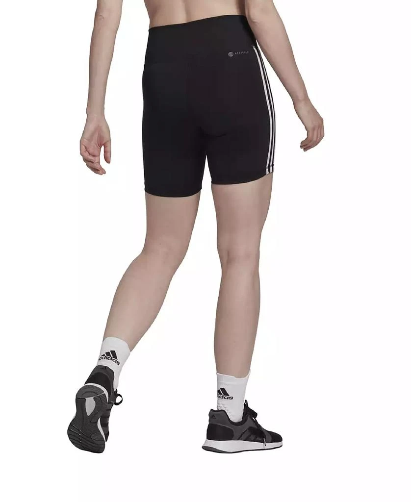 商品Adidas|Women's Training Essentials 3-Stripes High-Waisted Short Leggings,价格¥190,第2张图片详细描述