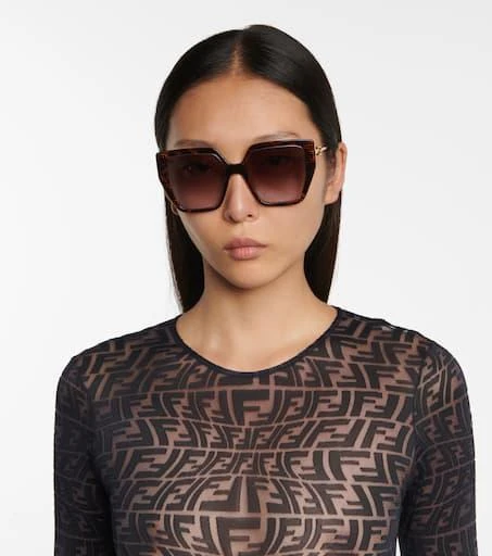 商品Fendi|Baguette oversized sunglasses,价格¥2920,第3张图片详细描述