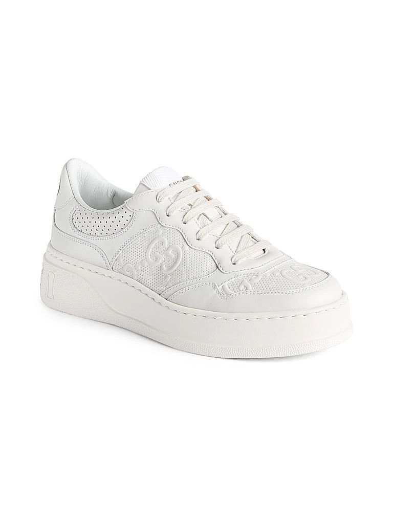 商品Gucci|GG Embossed Leather Sneakers,价格¥7516,第2张图片详细描述