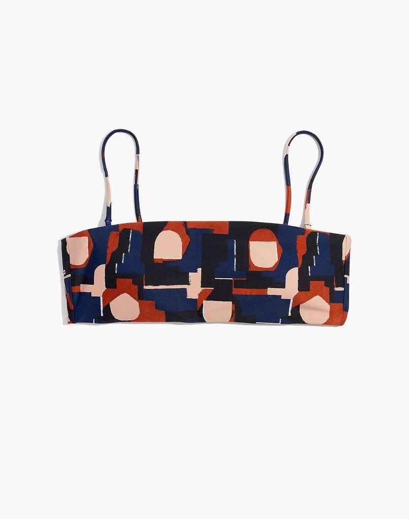 Madewell Second Wave Spaghetti-Strap Bandeau Bikini Top in Color Collage 商品