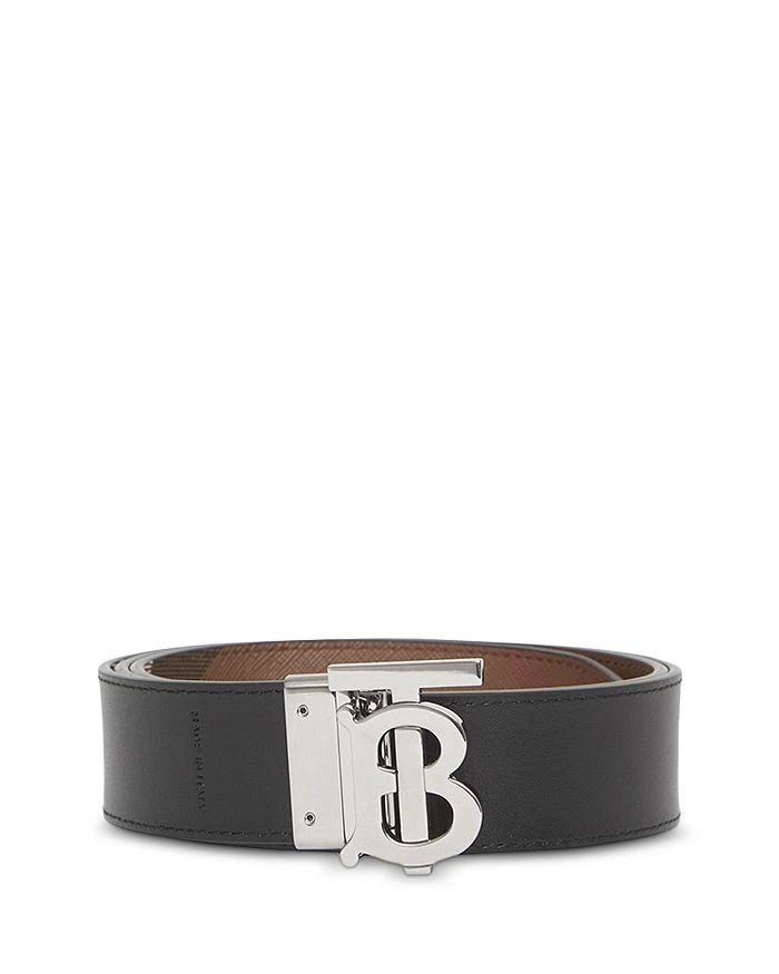 Men's Reversible Monogram Buckle Check Belt 商品