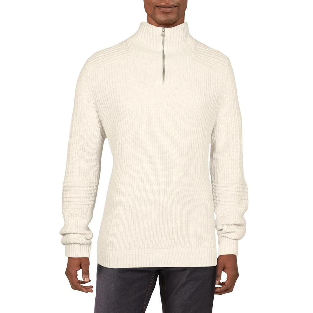 商品INC International|INC Mens Cable Knit Quarter-Zip Pullover Sweater,价格¥132,第2张图片详细描述