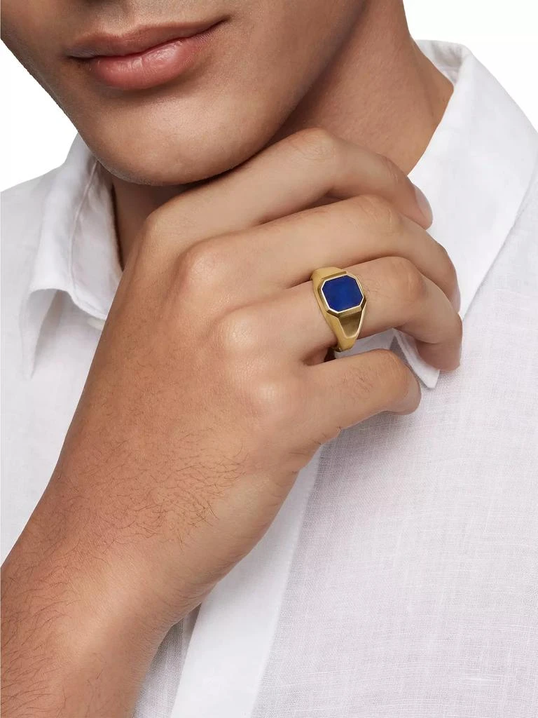 Streamline Signet Ring in 18K Yellow Gold 商品