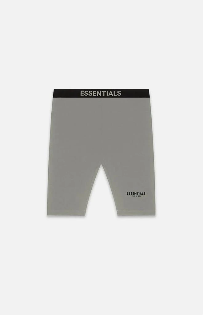 Essentials Charcoal Athletic Biker Shorts 1