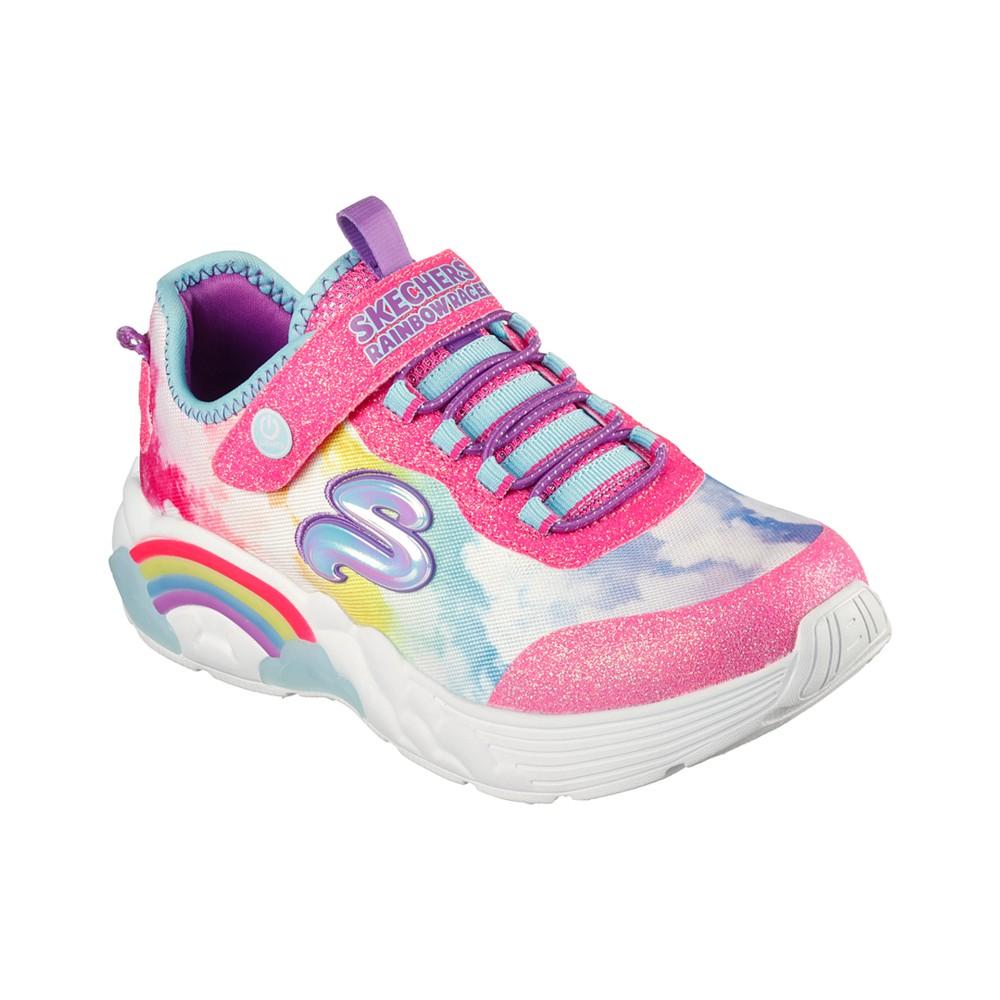 Little Girls S Lights - Rainbow Racer Light-Up Stay-Put Closure Casual Sneakers from Finish Line商品第8张图片规格展示