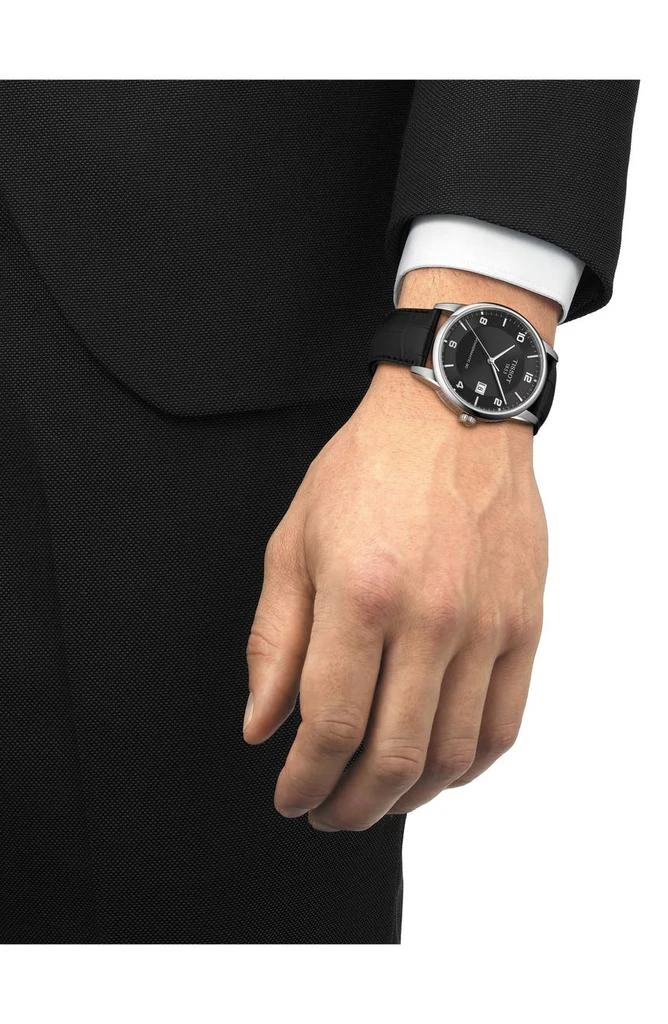 商品Tissot|Luxury GTS Automatic Leather Strap Watch, 41mm,价格¥3374,第2张图片详细描述
