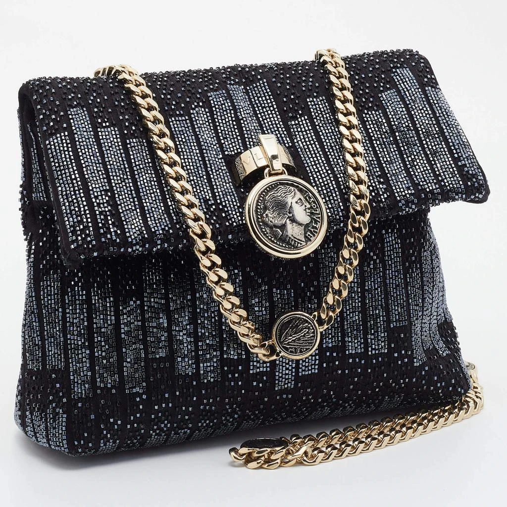 商品[二手商品] BVLGARI|Bvlgari Black Satin Beads Embellished Monette Chain Shoulder Bag,价格¥5991,第3张图片详细描述