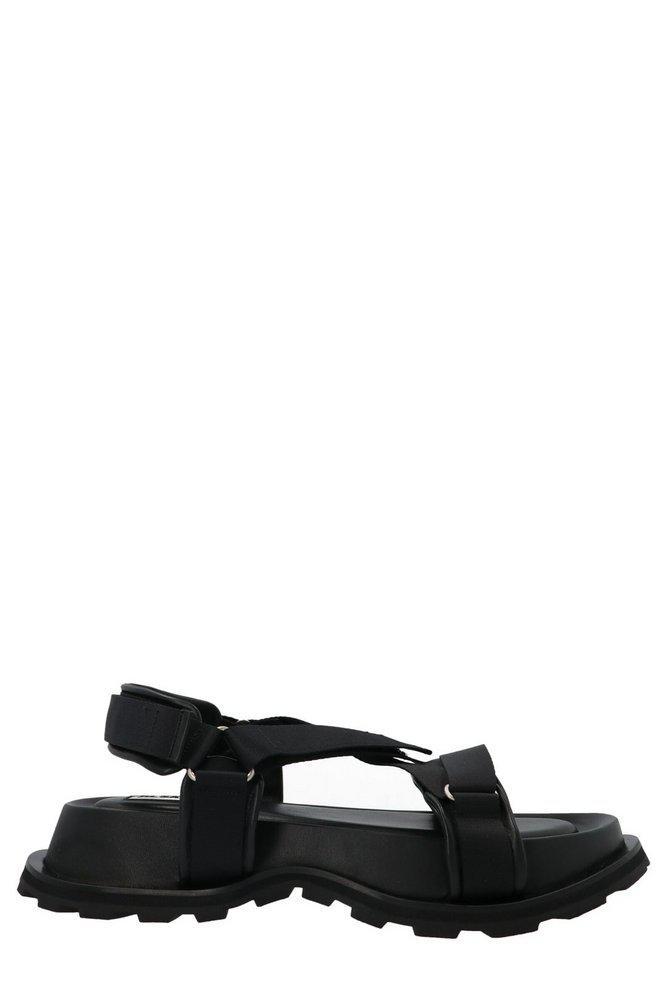 商品Jil Sander|Jil Sander Logo Detailed Cross-Strapped Sandals,价格¥2938-¥3553,第1张图片