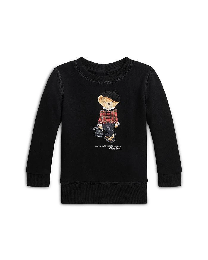 商品Ralph Lauren|Girls' Polo Bear Graphic Fleece Sweatshirt - Baby,价格¥226,第1张图片